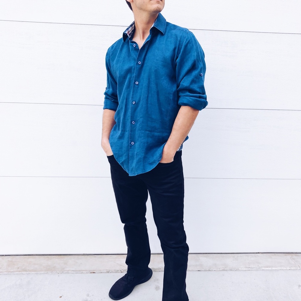 Italian Made Button Down Dress Shirt